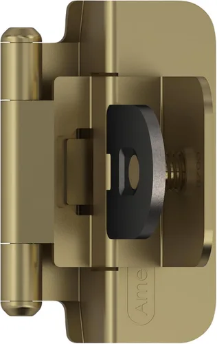 Miniatura 14 de Amerock Bisagra de gabinete doble desmontable Bisagra insertada de 3/8 pulgadas (10 mm) Bronce frotado con aceite Juego de 2 Bisagra