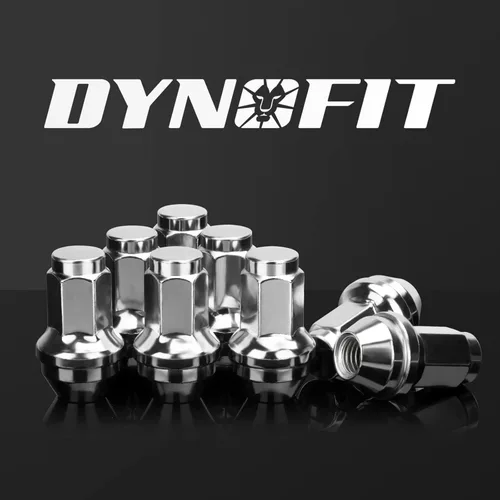 Miniatura 7 de Dynofit Tuercas de llanta OEM de 14 x 2 para F150 2000-2014, tuercas sintonizadoras de acero de fábrica de una sola pieza compatibles con Ford