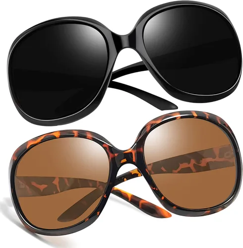 Miniatura 76 de Joopin Lentes de sol de gran tamaño para mujer, polarizados, grandes, para conducción, protección UV, grandes sombras