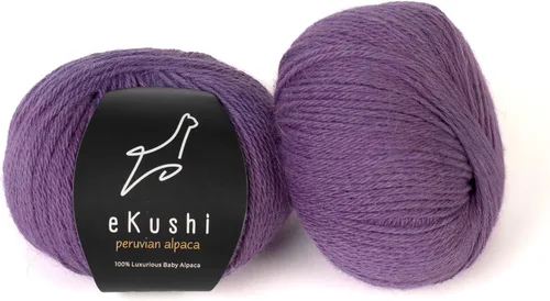 Miniatura 74 de 100% Hilo de Alpaca para Bebé para Tejer y Ganchillo - Juego de 3 Madejas de Hilo Premium DK - Ligero, Hipoalergénico y Térmico Hecho en Perú - N010
