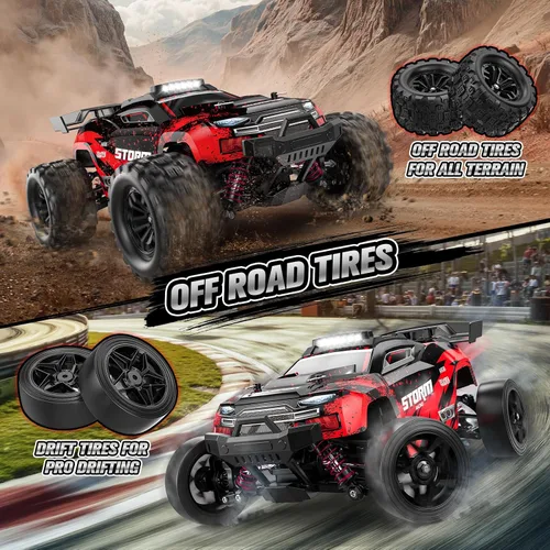 Miniatura 5 de 1:18 Coches RC, Automóvil de control remoto de 2.4GHz 4WD de alta velocidad 40 KM/H con rueda de derrape, camión monstruo todo terreno todo camino