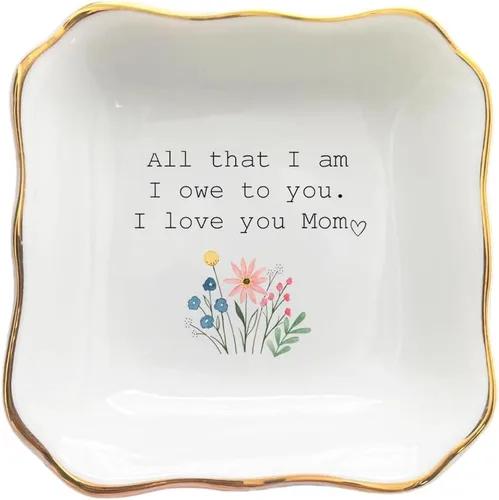 Plato de cerámica para joyería, regalo de boda para la madre de la novia, regalo de despedida de soltera, regalos para mamá de novia, regalo de