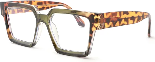 Miniatura 11 de Pro Acme Gafas cuadradas de gran tamaño con luz azul para hombres y mujeres, a la moda, rectangulares, con marco grueso, UV400, gafas falsas