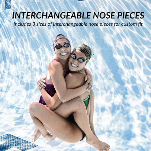 Miniatura 5 de Sporti Gafas ópticas antivaho unisex para adultos, gafas de natación -1.5D a -8.0D, gafas de natación antivaho para hombres y mujeres, anti UV