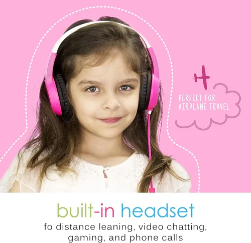 Miniatura 4 de MEE Audio KidJamz - 3 auriculares de escucha segura para niños con limitador de volumen y micrófono integrado, auriculares ajustables en la oreja