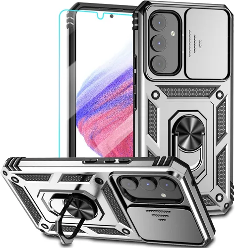 Miniatura 7 de Funda para Samsung Galaxy A54 5G, con protectores de pantalla y funda para cámara, [grado militar] 16 pies. Funda a prueba de caídas con función