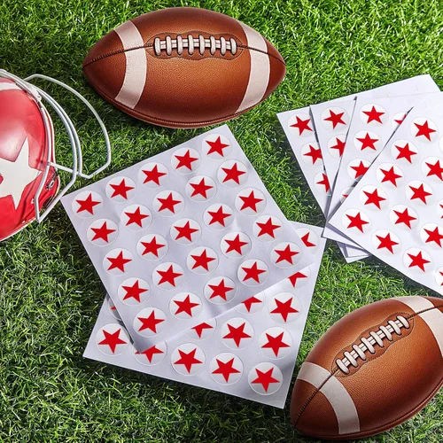 Miniatura 7 de Leinuosen Calcomanías para Casco de Fútbol Americano y Béisbol, Calcomanías de Vinilo de 1-1/8 Pulgadas, Calcomanías Deportivas de Fútbol Americano