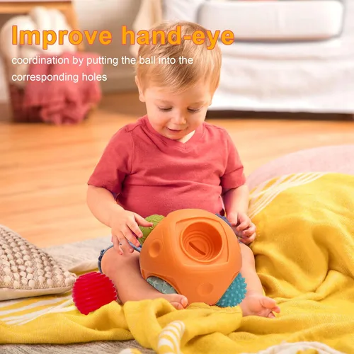 Miniatura 6 de Pelotas para Niños Pequeños 1-3 Juguetes Sensoriales para Bebés, Juguetes Montessori para Bebés de 6-12 Meses Juguetes para Bebés, Pelota Sensorial