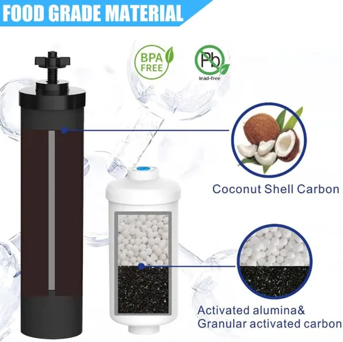 Miniatura 2 de Filtro de agua de repuesto compatible con piezas y accesorios del sistema de filtro de agua por gravedad Big Berkey, certificado NSF/ANSI 42 y 372