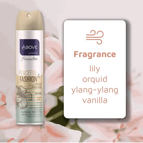 Miniatura 2 de ABOVE 48 Hours Personalities - Desodorante antitranspirante, pacífico y a la moda, 3.17 onzas, desodorante en aerosol para mujeres, notas de lirio