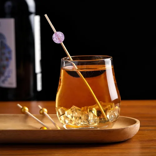 Miniatura 4 de 200 piezas de palillos de cóctel, palillos de dientes de 4.7 pulgadas para aperitivos, brochetas de bambú para cóctel y bebidas, postres
