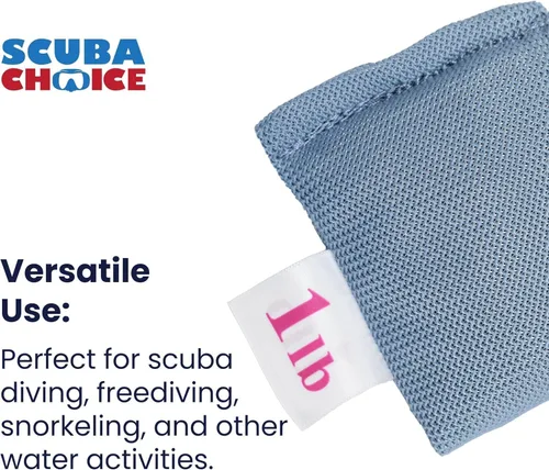 Miniatura 5 de Scuba Choice Pesas de malla suave para control de flotabilidad, duraderas, ajustables y cómodas para bolsillos de cinturón de peso para buceo