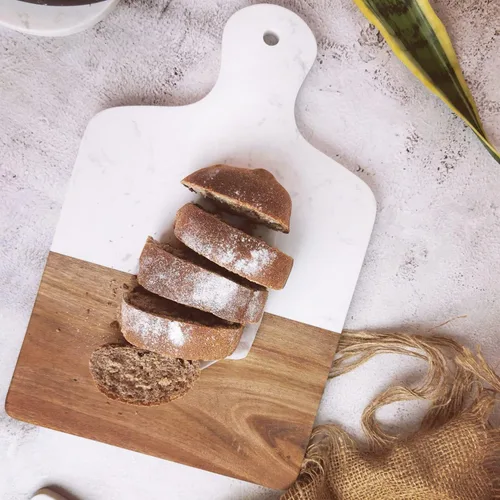 Resafy Tabla de cortar de madera de acacia, tabla de cortar con bloque de carnicero, para tallar queso, para servir, adecuada para cocina,