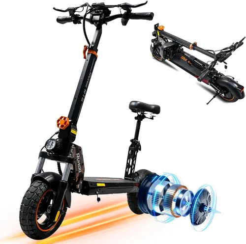 Miniatura 9 de Scooter eléctrico para adultos, 5600 W/1500 W/1200 W/800 W, scooter eléctrico rápido, 46/40/35 MPH velocidad máxima, batería de 27 Ah/20.8 Ah/15.6