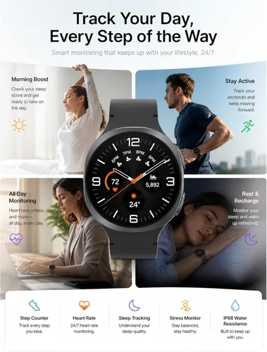 Miniatura 2 de Samsung Galaxy Watch 8 (2025) 40mm Bluetooth Smartwatch, Versión de EE. UU. – Seguimiento de fitness y sueño, puntuación de energía, monitor