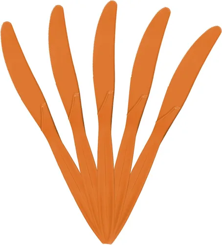 Miniatura 24 de JAM Paper Premium Utensils Party Pack - Cuchillos de plástico - Fucsia rosa intenso - 48 cuchillos desechables/paquete