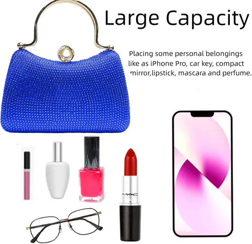 Miniatura 6 de LOLANNA Clutch Purses For Women Evening Bag Rhinestone Purses For Women Party Dress Wedding Crossbody Handbags