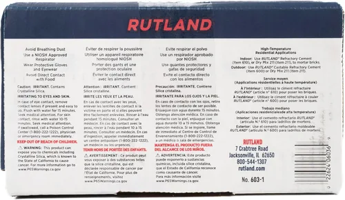 Miniatura 10 de Rutland - Ladrillos refractarios para chimeneas de leña y estufas de leña, calor nominal para uso residencial, color marfil, caja de 6