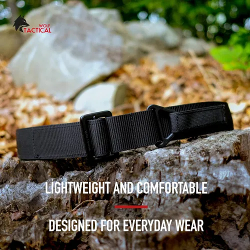 Miniatura 3 de WOLF TACTICAL Everyday Riggers Belt - Cinturón táctico de nailon de 1.75 pulgadas para CQB, CCW Canela