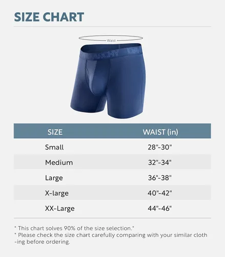 Miniatura 6 de DAVID ARCHY Mens Underwear Bamboo Rayon Boxer Briefs Breathable and Soft with Fly Underwear for Men 3 or 4 Pack
