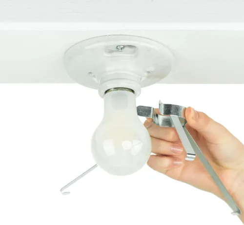 Miniatura 3 de Cubierta de lámpara de techo EZ Shade - Ayuda a cubrir bombillas expuestas en el techo - 1 paquete