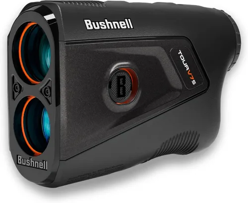 Bushnell Golf Tour V7 - Telémetro láser de cambio con tecnología Tour Trusted Slope, pantalla de doble color, recuperación de rango de yarda, rango