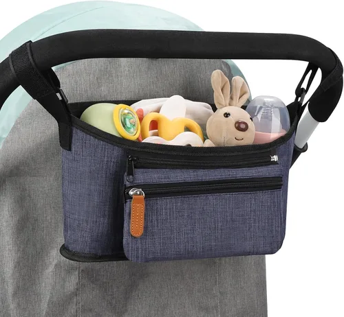 Miniatura 13 de Accmor Organizador universal para cochecito con bolsa desmontable para teléfono, organizador de cochecito, accesorios para Uppababy, Baby Jogger