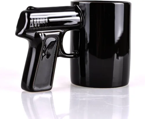 Miniatura 4 de UCEC Taza de café de cerámica inspirada en la pistola, regalo perfecto para hombres, idea de regalo única para el día del padre, taza de café