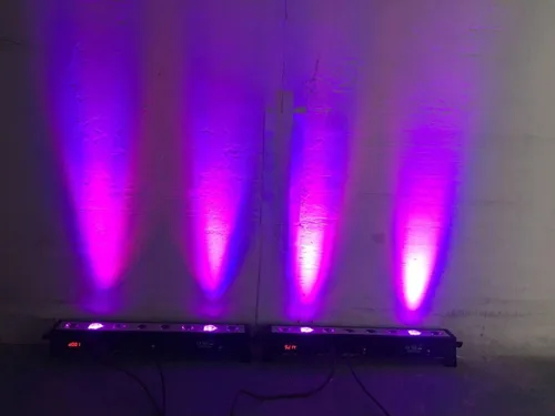 Miniatura 4 de Luz LED para escenario de lavado de pared, 8 piezas, X3W RGB 3 en 1 LED y casa de aluminio completo de 7 modos DMX512 para discoteca/fiesta/teatro
