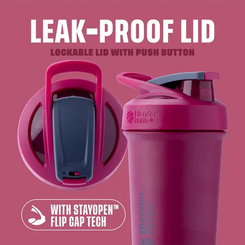 Miniatura 2 de BlenderBottle Sport Sleek - Botella agitadora de acero inoxidable aislada con batidor de alambre, batidos de proteínas e hidratación para atletas