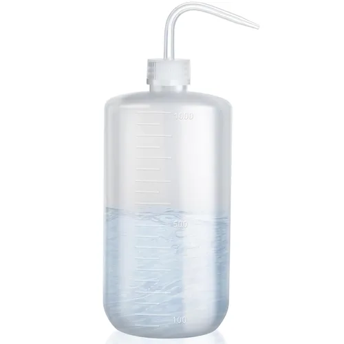 Miniatura 15 de Valchoose Botella profesional de lavado de tatuajes de 8.5 onzas (rosa), botella de boca estrecha para riego de laboratorio médico, rociador, lata