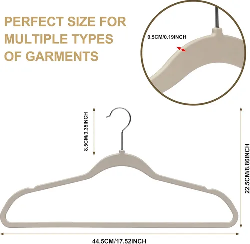 Miniatura 4 de Quality Hangers Paquete de múltiples perchas de plástico delgadas para ropa, perchas resistentes sin terciopelo rosa con gancho cromado giratorio