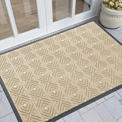 Miniatura 53 de Yimobra Alfombra para Puerta Delantera Exterior Entrada 29.5x17, Impermeable Resistente Alfombras Exteriores para Puerta Delantera, Alfombra