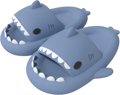 ChayChax- Sandalias con diseño de tiburónnubecaricatura antideslizantes de punta abierta para niños y niñas, muy cómodas, bonitas, suela gruesa