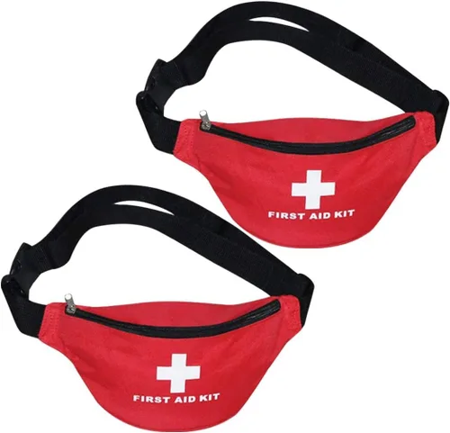 Miniatura 16 de Kit vacío de primeros auxilios de nailon, compacto, impermeable y ligero, bolsa de primeros auxilios con cremallera para emergencias en el hogar