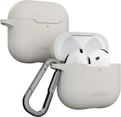 Miniatura 12 de MAGEASY Funda diseñada para estuche de AirPods Pro 2 - Funda protectora a prueba de golpes para AirPods Pro y Pro 2, resistente a las manchas, suave