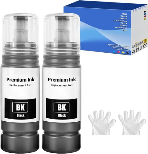 522 botellas de repuesto de tinta negra T522 522 botellas de repuesto de tinta para impresora de inyección de tinta ET-2800 ET-4800 ET-2400 ET-2803