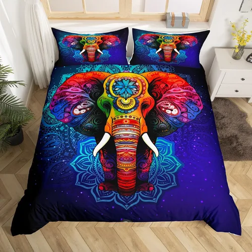 Miniatura 10 de Erosebridal Funda de edredón de leopardo, guepardo, funda de edredón de animales de sabana africana, juego de ropa de cama con estampado de leopardo