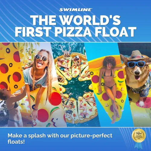 Miniatura 6 de Swimline Flotador inflable de rodaja de pizza para piscina, multicolor Rebanada de pizza