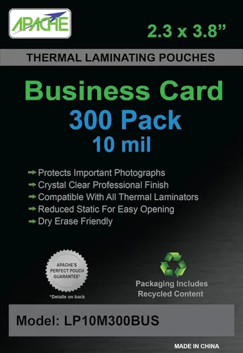 Miniatura 20 de Apache Poster Size Laminating Pouches, 2 Mil, 10 Pack, Holds 24 x 36 Inch Projects (25 x 37 Inch Pouch Size), Thermal Laminator Compatible
