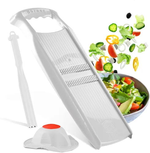 Miniatura 9 de BORNER Roko PowerLine - Rallador de verduras Börner - Calidad fabricada en Alemania, color: blanco