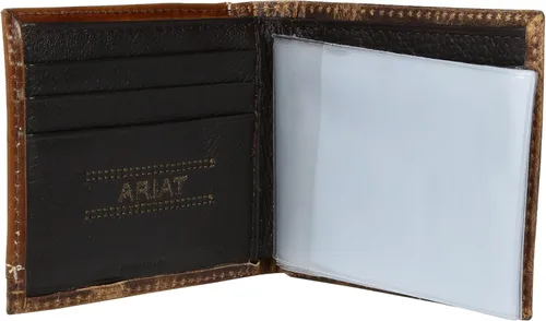 Miniatura 4 de Ariat Cartera de tres pliegues para hombre con esquinas desgastadas