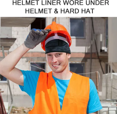 Miniatura 11 de Gorro con forro para casco de calavera, malla de enfriamiento para hombres y mujeres, se adapta debajo de los cascos
