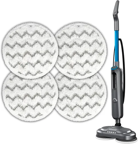 Miniatura 8 de Paquete de 6 almohadillas de repuesto 3897A para trapeador Bissell SpinWave SmartSteam 3897A 3712C 3712W, almohadillas de fregona giratorias