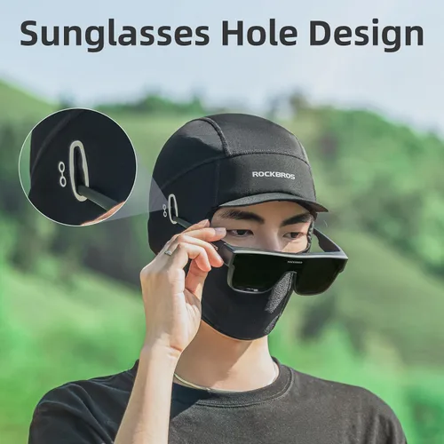 Miniatura 5 de ROCKBROS Pasamontañas para la cara, polaina de cuello refrescante para verano, gorra de ciclismo, protector UV, bufanda de motocicleta