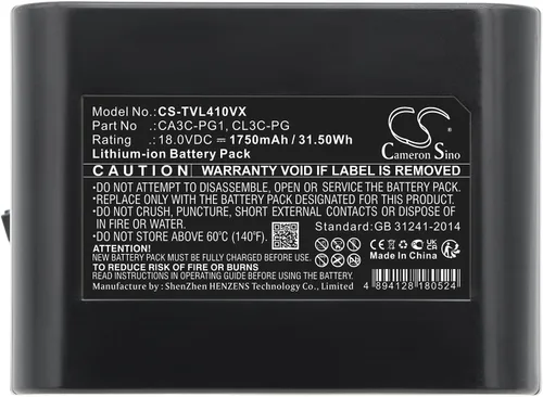 Miniatura 5 de VI VINTRONS Batería para Midea VH02-VS, CA3C-PG1, CL3C-PG, 41479025, 41479031, CL1-P, CL2-PG, CL3-PG, 41479033