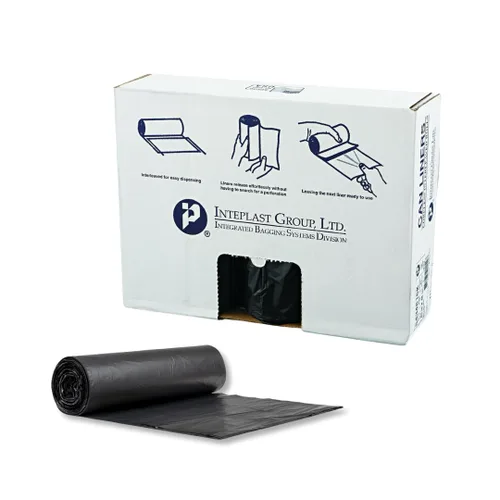 Miniatura 7 de Inteplast Group - Bolsas de basura comerciales de alta densidad, 60 L, 8 micrones, 61x83.8 cm, color negro, 50 bolsas/rollo, 20 rollos/cartón