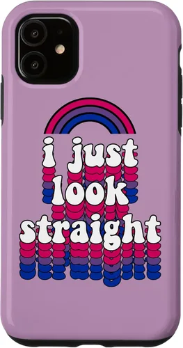 Miniatura 8 de I Just Look Straight Bisexual Rainbow Bisexual Pride Flag Case for iPhone 17