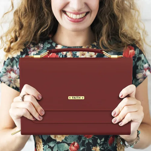 Miniatura 12 de DEHITE Funda para la Biblia para mujer, bolsa de transporte para la Biblia, ranuras para bolígrafos, bolsillo con cremallera, correa para el hombro