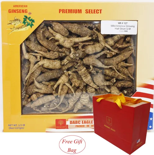 Miniatura 9 de DOL Raíz de ginseng cultivada a mano de Wisconsin americano, mediana y grande, ginseng americano cultivado de Wisconsin (grande, 16 onzas en caja)